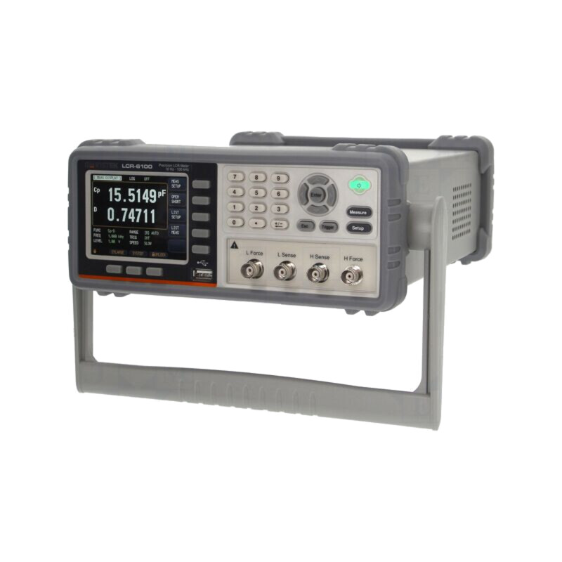 Punte RLC; LCD 3,5"; 1E-05÷99,999MΩ; 1E-05pF÷9999,99mF; LCR-6000