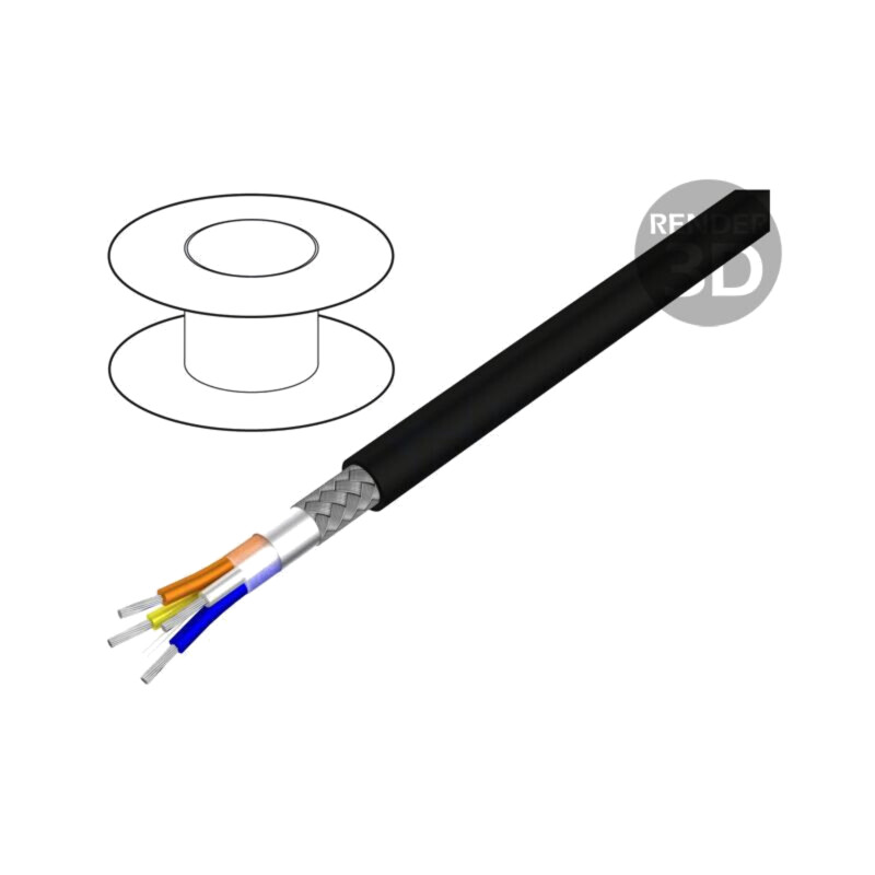 Cablu; Alpha Essential Flexing Ethernet,S/FTP; 4x22AWG; 5e; Cu