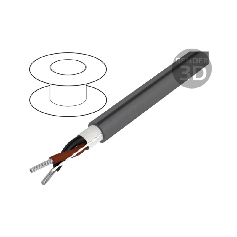 Cablu; Xtra Guard® 1; 2x22AWG; neecranat; 300V; 305m; Cu; litat