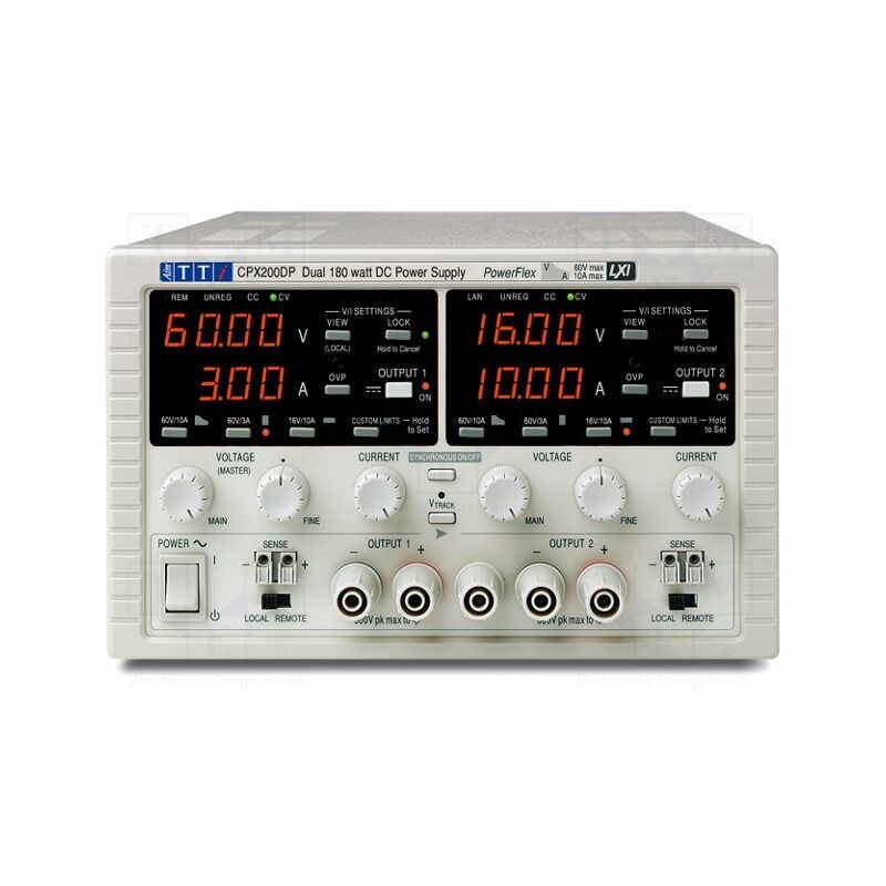 Alimentator: de laborator programabil; Ch: 2; 0÷60VDC; 0÷10A; 10mV