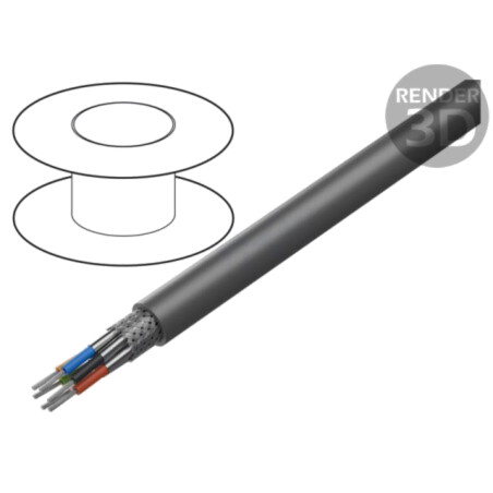 Cablu; Xtra Guard® 1; 6x16AWG; ecranat,folie Al-PET; PVC; 300V