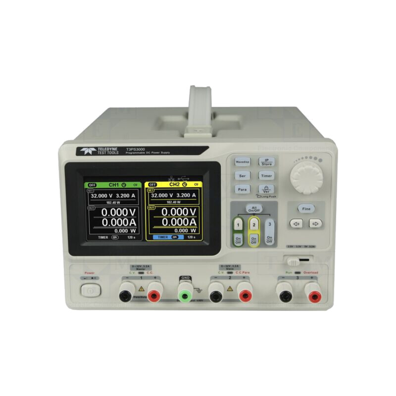 Alimentator: de laborator programabil; Ch: 3; 0÷32VDC; 0÷3,2A