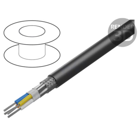 Cablu; EtherRail®; 4x22AWG; industria feroviară,la exterior; 5