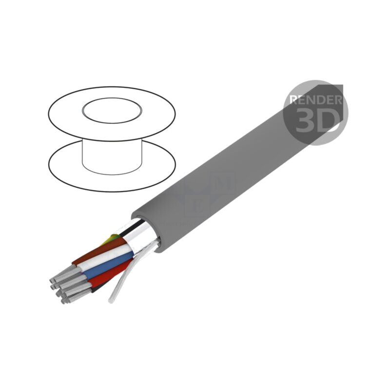 Cablu; Alpha Essential C&C; 50x22AWG; ecranat,folie Al-PET; PVC