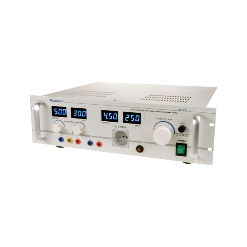Alimentator: de laborator programabil; Ch: 3; Uieş: 250VAC; 4,5A