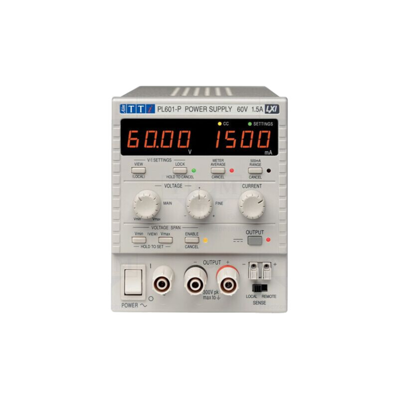 Alimentator: de laborator programabil; Ch: 1; 0÷60VDC; 0÷1,5A; 1mV