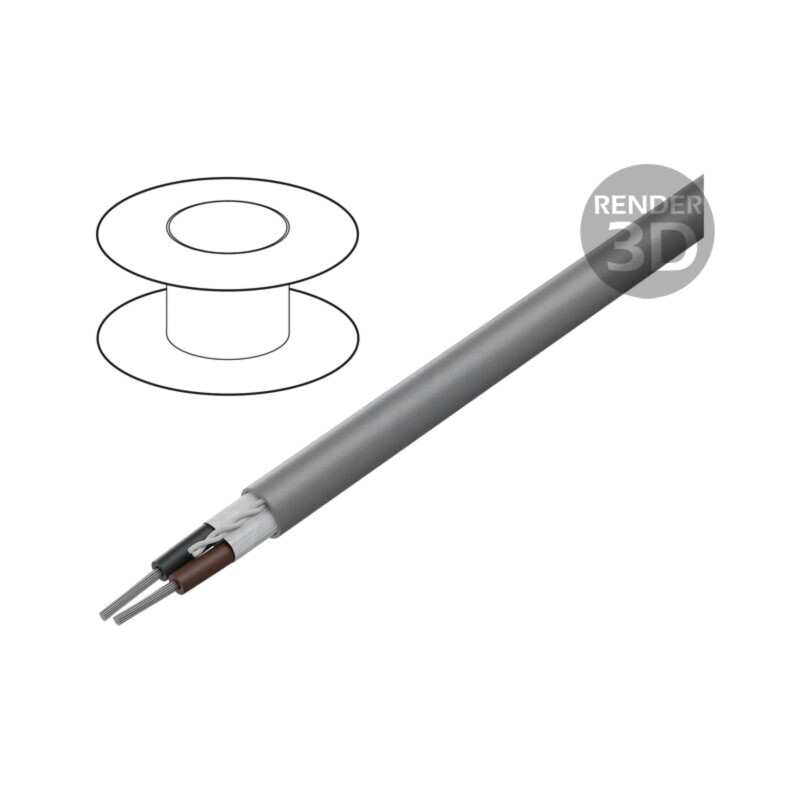 Cablu; Xtra Guard® 1; 2x24AWG; neecranat; 300V; 305m; Cu; litat