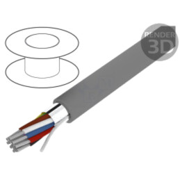 Cablu; Alpha Essential C&C; 37x22AWG; ecranat,folie Al-PET; PVC