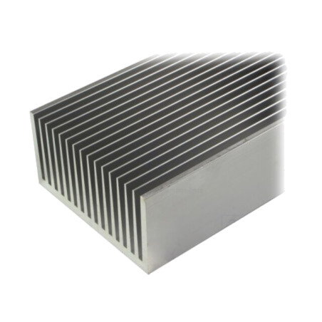 Radiator: extrudat; cu aripioare; naturală; L: 1000mm; W: 160mm