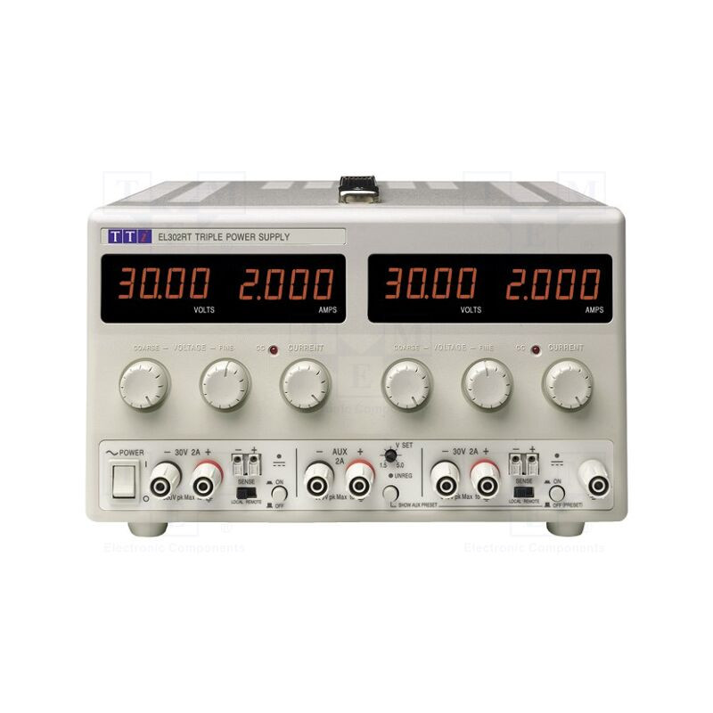 Alimentator: de laborator; liniar,multicanal; 0÷30VDC; 0÷2A; 0÷2A