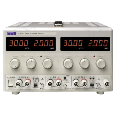 Alimentator: de laborator; liniar,multicanal; 0÷30VDC; 0÷2A; 0÷2A