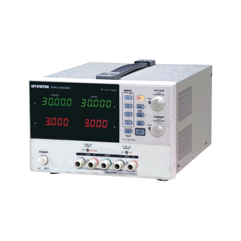 Alimentator: de laborator programabil; Ch: 2; 0÷30VDC; 0÷3A; 0÷3A