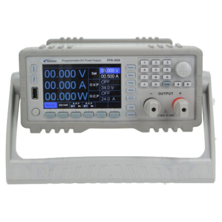 Alimentator: de laborator programabil; Ch: 1; 0÷30VDC; 0÷20A; 600W