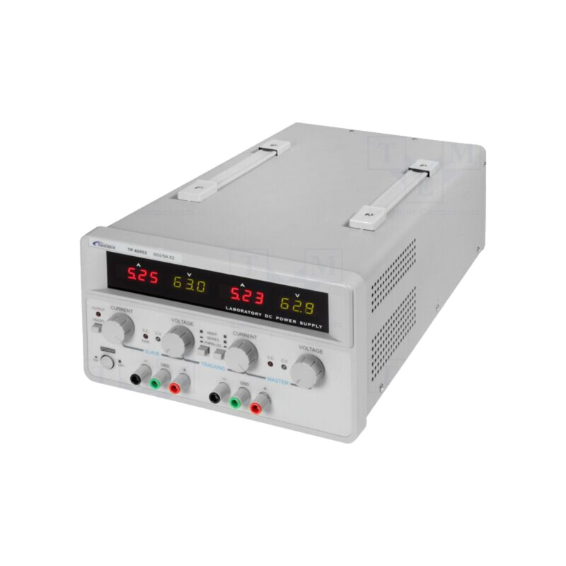 Alimentator: de laborator; liniar,multicanal; 0÷60VDC; 0÷5A; 0÷5A