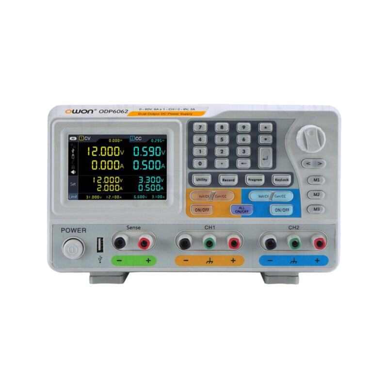 Alimentator: de laborator programabil; Ch: 2; 0÷60VDC; 0÷3A; 0÷3A