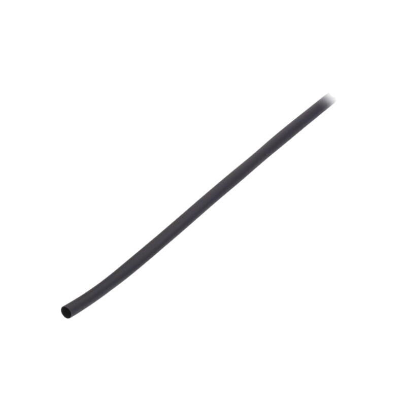 Manşon termocontractabil; fără adeziv; 2: 1; 6,4mm; L: 300m; neagră