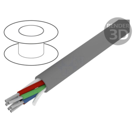 Cablu; Alpha Essential C&C; 6x22AWG; neecranat; 300V; 305m; Cu