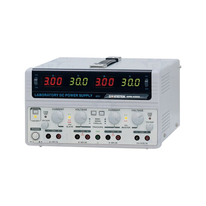 Alimentator: de laborator; liniar,multicanal; 0÷30VDC; 0÷3A; 0÷3A