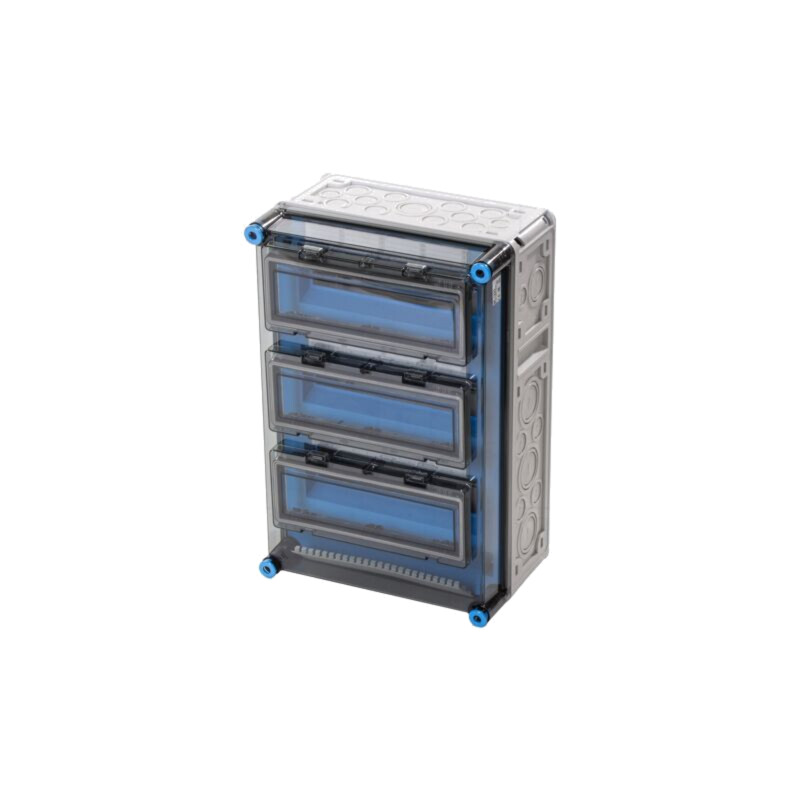 Carcasă: pentru aparatură modulară; IP65; gri deschis; Nr.mod: 36
