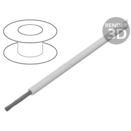 Cablu; EcoGen®,EcoWire,HookUp Wire; litat; Cu; 16AWG; MPPE; alb