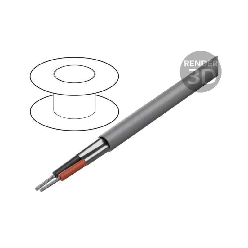 Cablu; Alpha Essential C&C; 2x24AWG; ecranat,folie Al-PET; PVC