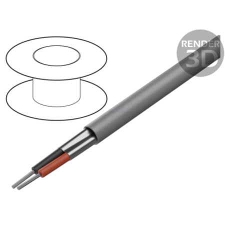 Cablu; Alpha Essential C&C; 2x24AWG; ecranat,folie Al-PET; PVC