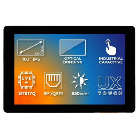 Afişaj: TFT; 10,1"; 1280x800; Ilum: LED; Dim: 257,96x168,6mm; RGB
