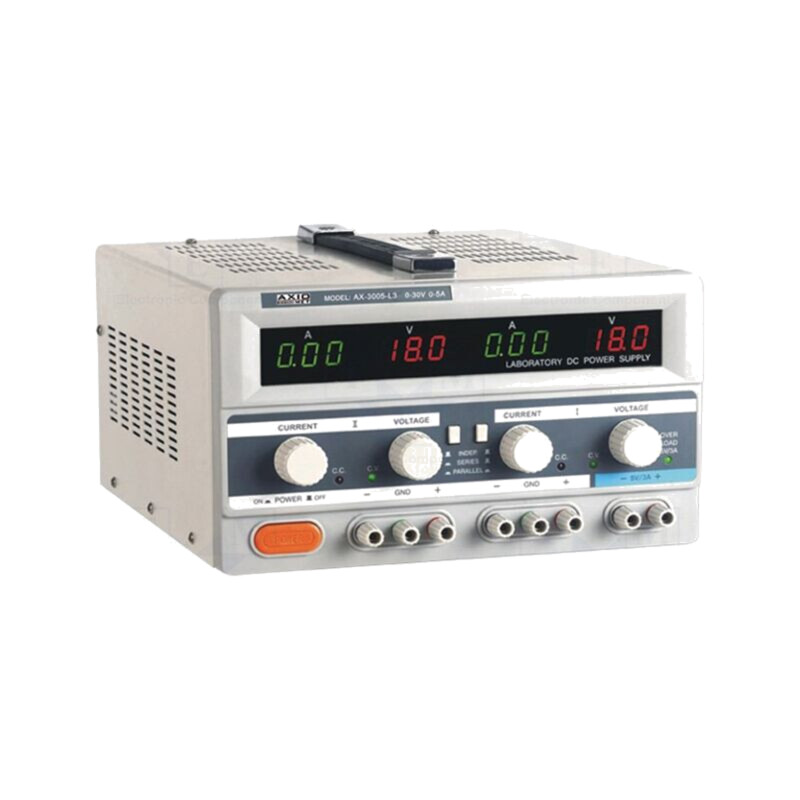 Alimentator: de laborator; liniar,multicanal; 0÷30VDC; 0÷5A; 0÷5A