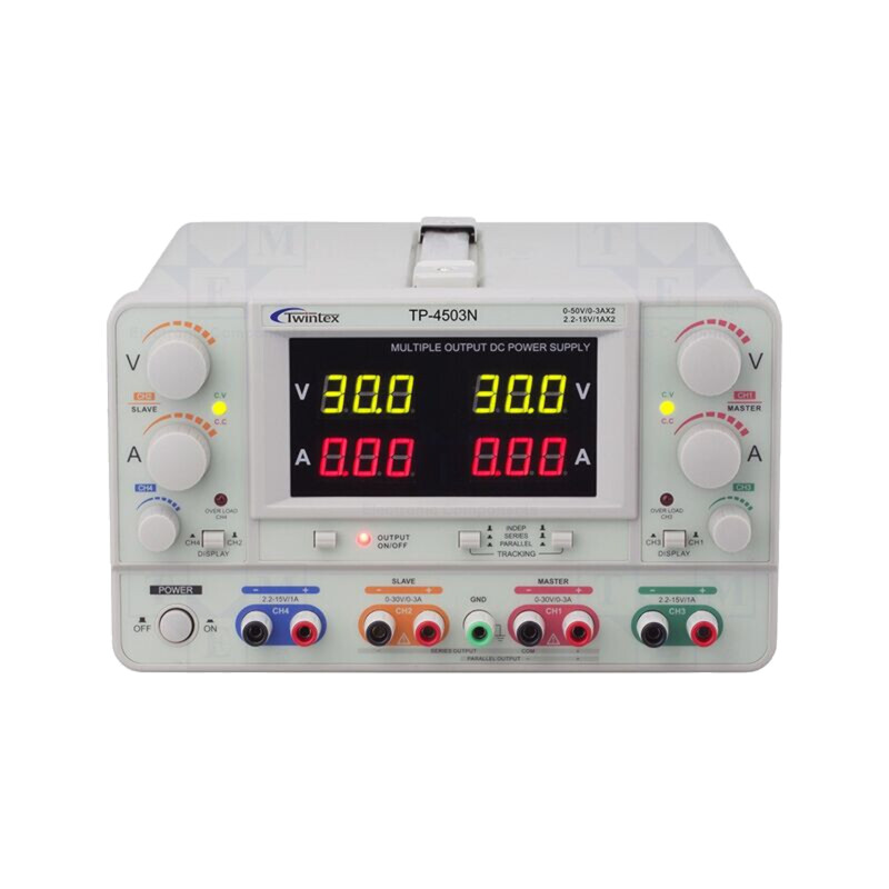 Alimentator: de laborator; liniar,multicanal; 0÷50VDC; 0÷3A; 0÷3A