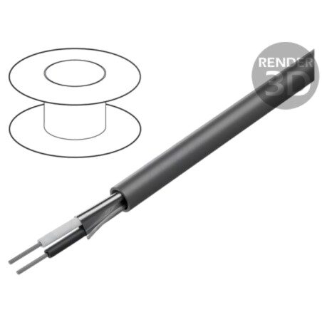 Cablu; Alpha Essential C&C; 2x24AWG; ecranat,folie Al-PET; PVC