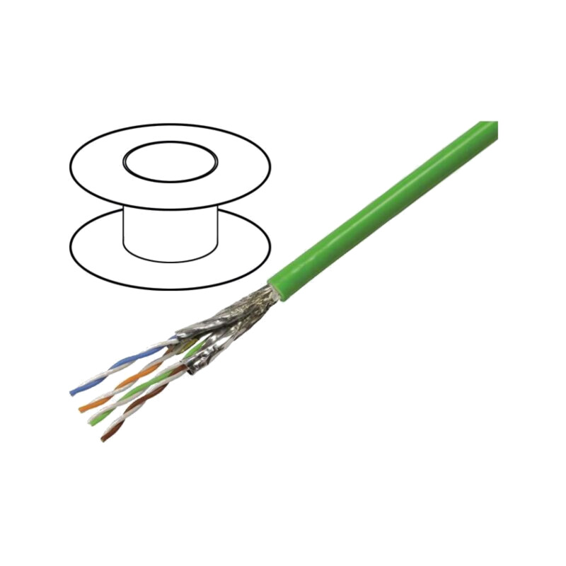 Cablu; S/FTP; 4x2x23AWG; Ethernet industrial,PROFINET; 6a; litat