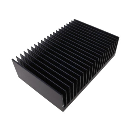 Radiator: extrudat; cu aripioare; neagră; L: 200mm; W: 300mm