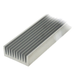 Radiator: extrudat; cu aripioare; naturală; L: 1000mm; W: 100mm