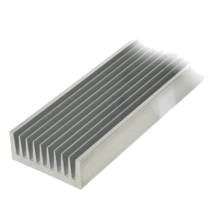 Radiator: extrudat; cu aripioare; naturală; L: 1000mm; W: 100mm