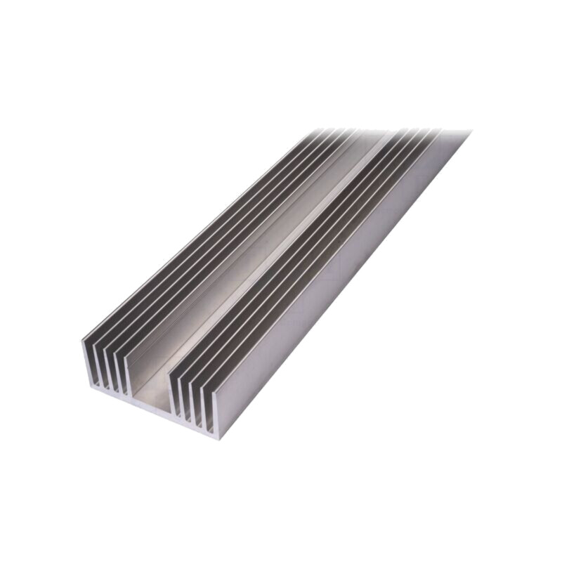 Radiator: extrudat; U; naturală; L: 1000mm; W: 120mm; H: 50mm