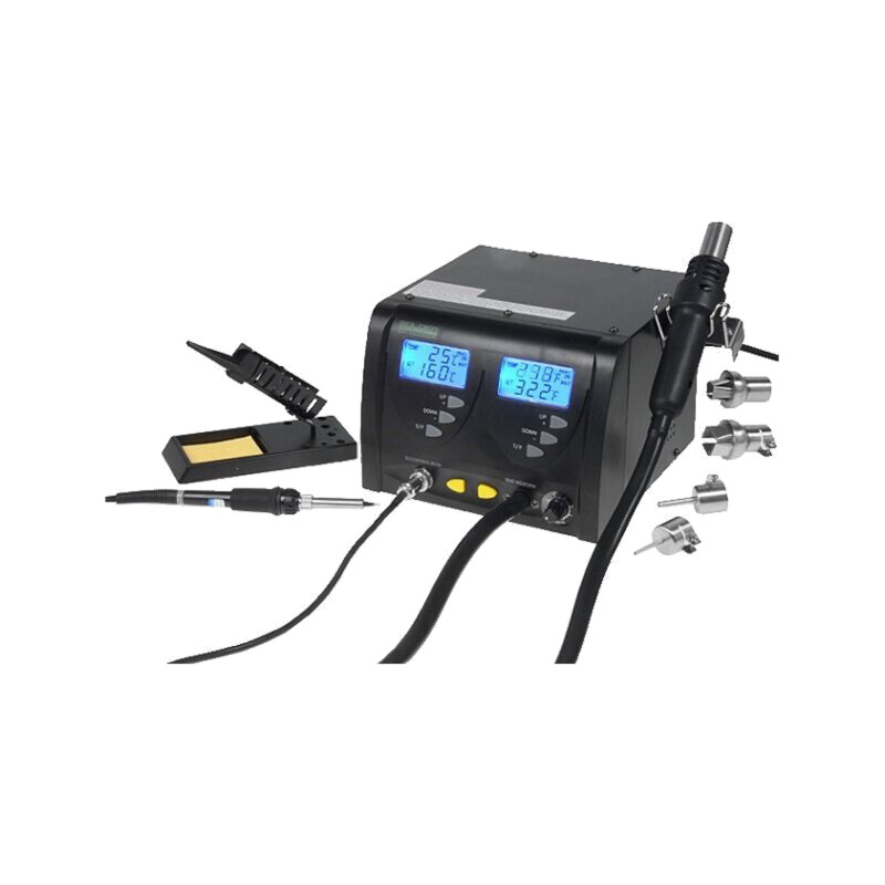 Staţie cu aer cald; digitală,din butoane; 160÷480°C; 3÷24l/min