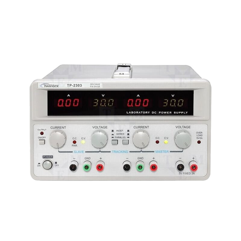 Alimentator: de laborator; liniar,multicanal; 0÷30VDC; 0÷3A; 0÷3A