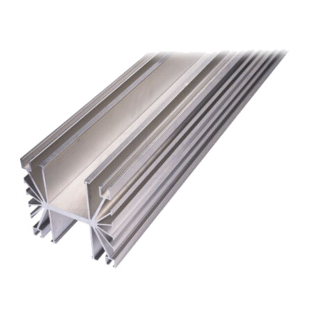 Radiator: extrudat; cu aripioare; naturală; L: 1000mm; W: 119mm