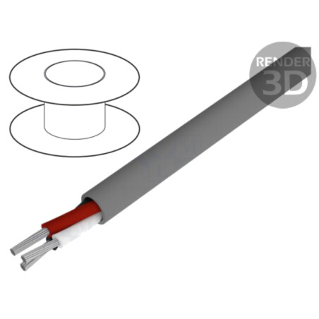 Cablu; Alpha Essential C&C; 3x22AWG; neecranat; 300V; 152m; Cu