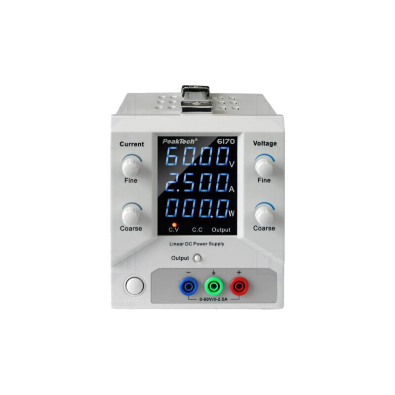 Alimentator: de laborator; canal unic; Ch: 1; 0÷60VDC; 0÷2,5A