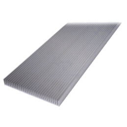 Radiator: extrudat; cu aripioare; neagră; L: 1000mm; W: 200mm