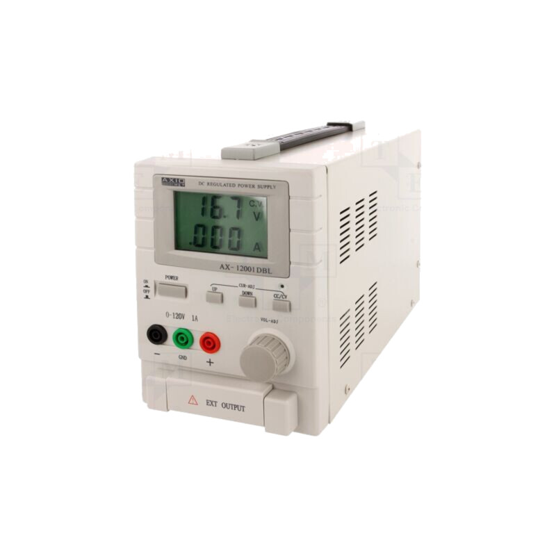 Alimentator: de laborator; canal unic; 0÷120VDC; 0÷1A; 230VAC