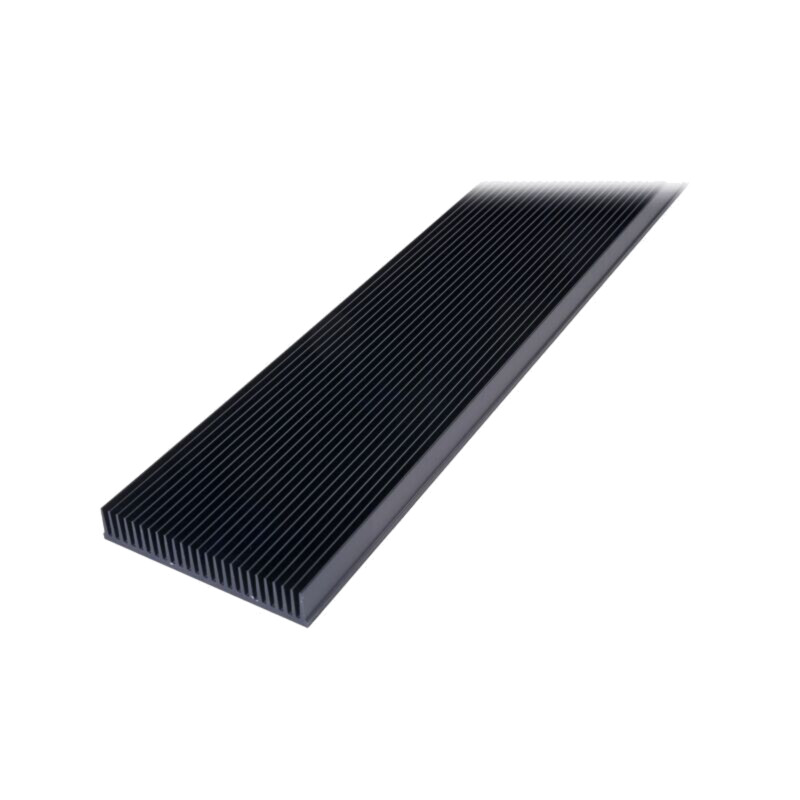 Radiator: extrudat; cu aripioare; neagră; L: 1000mm; W: 150mm Radiator: extrudat; cu aripioare; neagră; L: 1000mm; W: 150mm