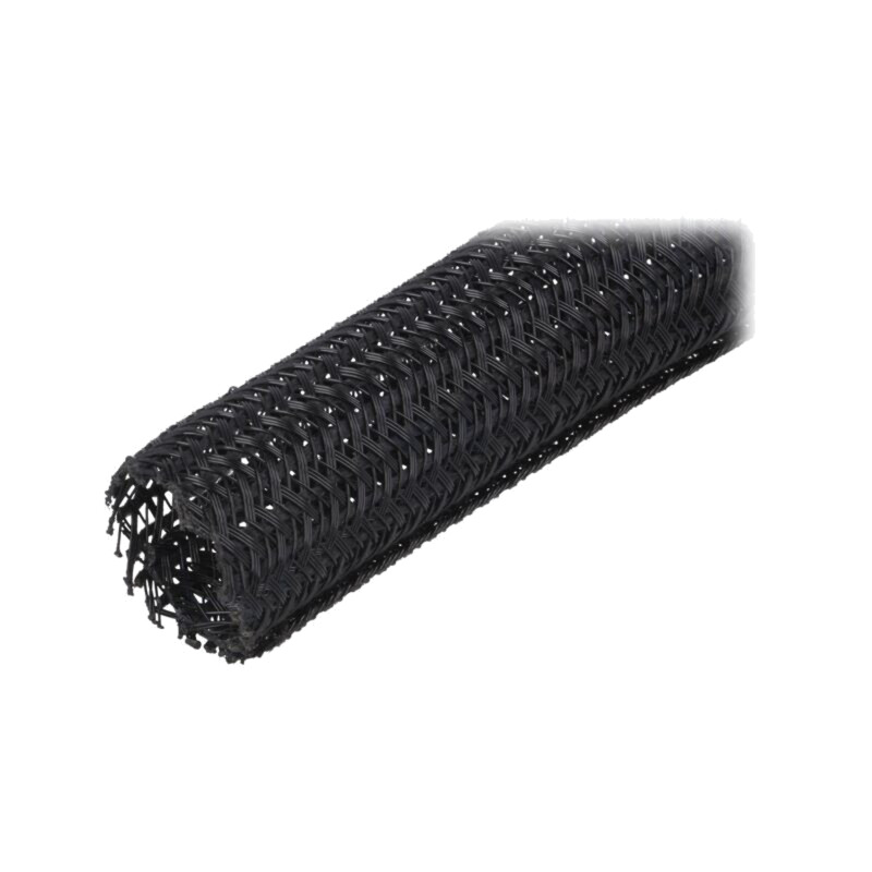 Tresă; Øtresă: 25,4mm; poliester; neagră; -70÷125°C; UL94V-0 Tresă; Øtresă: 25,4mm; poliester; neagră; -70÷125°C; UL94V-0