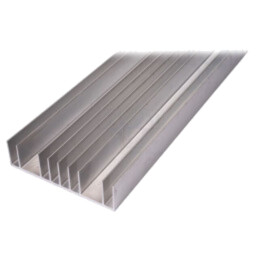 Radiator: extrudat; cu aripioare; naturală; L: 1000mm; W: 180mm