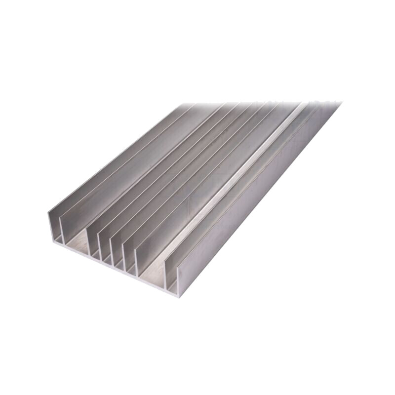 Radiator: extrudat; cu aripioare; naturală; L: 1000mm; W: 180mm Radiator: extrudat; cu aripioare; naturală; L: 1000mm; W: 180mm