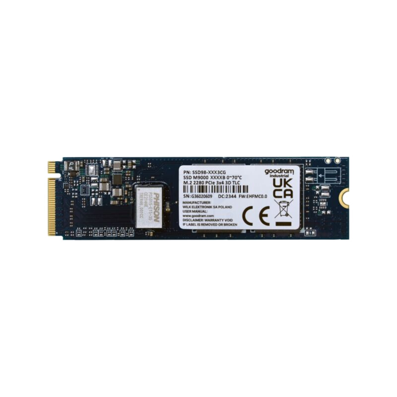 Unitate SSD; 1TB; M.2 2280; 3D TLC NAND; NVMe PCIe 3x4; 0÷70°C Unitate SSD; 1TB; M.2 2280; 3D TLC NAND; NVMe PCIe 3x4; 0÷70°C