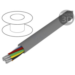 Cablu; Alpha Essential C&C; 10x20AWG; neecranat; 300V; 30,5m; Cu
