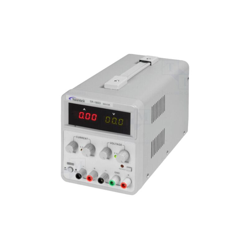 Alimentator: de laborator; liniar,multicanal; 0÷60VDC; 0÷3A; 5VDC