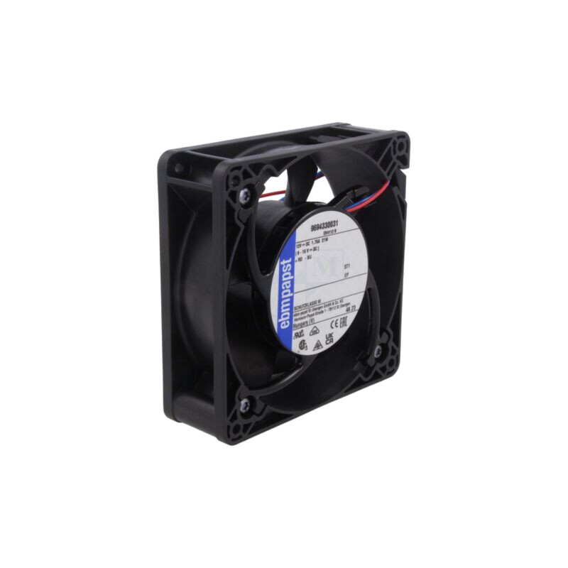 Ventilator: DC; axial; 12VDC; 119x119x38mm; 280m3/h; 61dBA; bilă